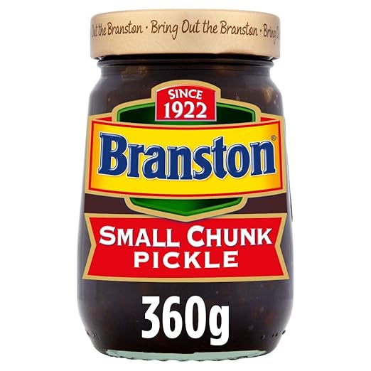 Branston Small Chunk Sweet Pickle Imported From The UK England The Best Of British Sweet Small Chunk Pickle Ideal Cheese Sandwiches & Ploughmans Lunches 360g