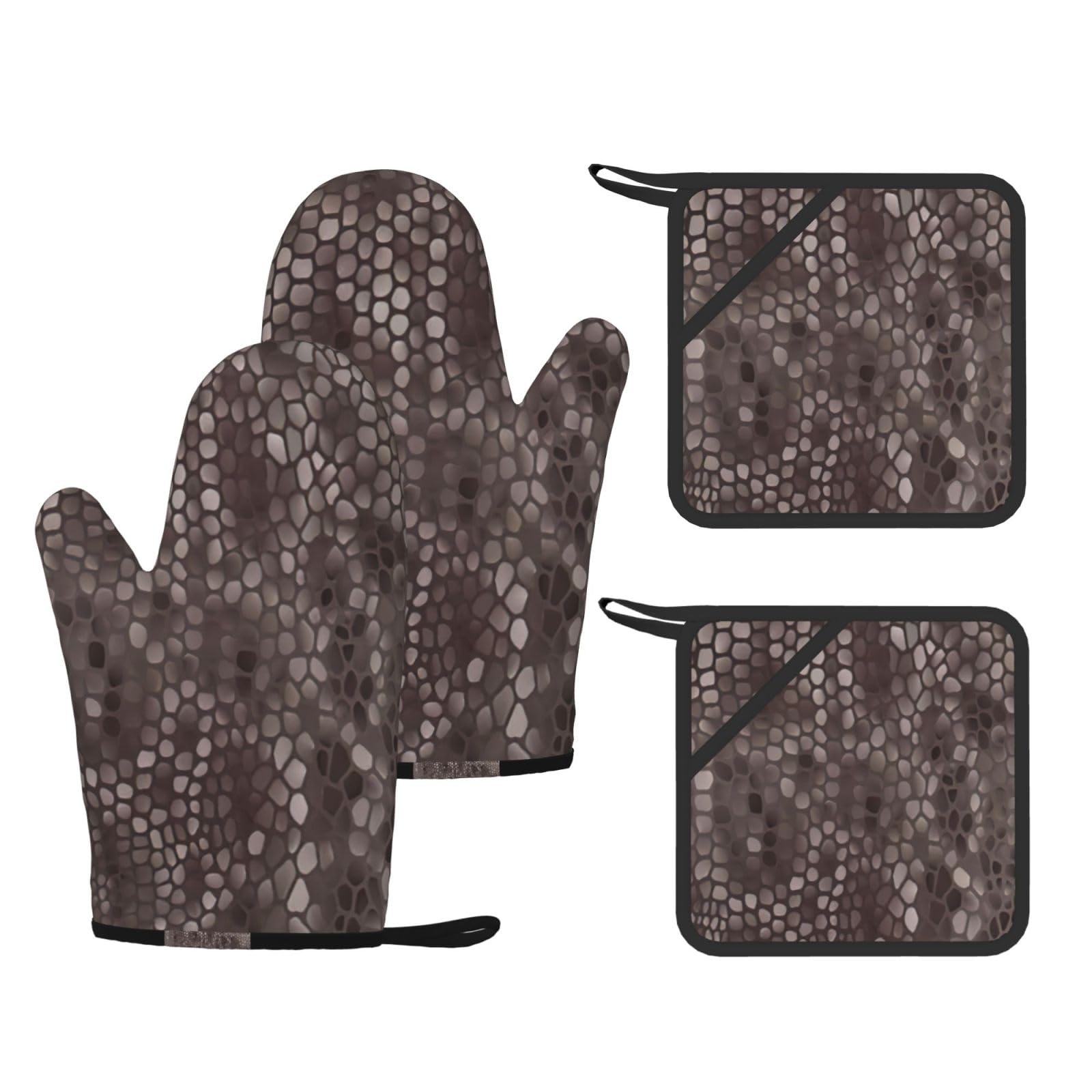 Gants de cuisine et maniques anti-brûlure imperméables haute protection