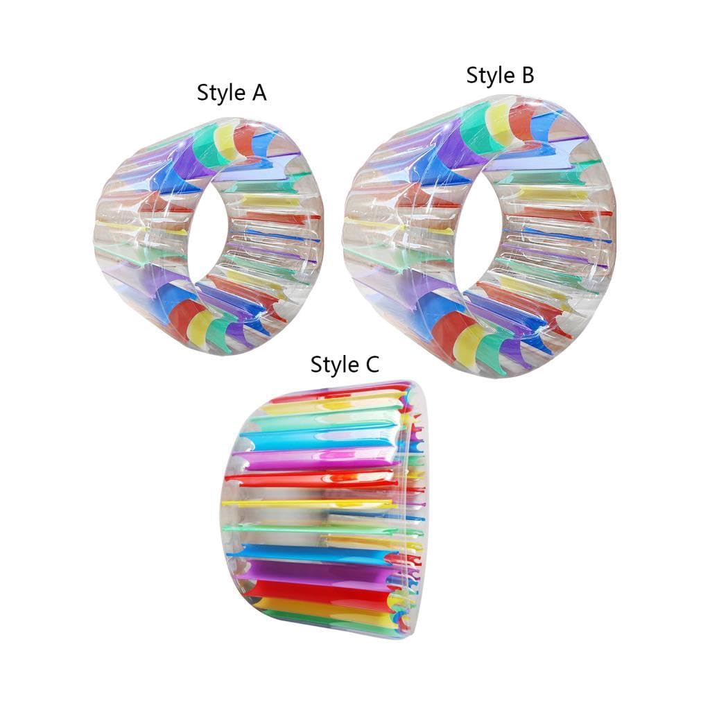 Rueda Inflable Gigante para Piscina Juguete Acuático Flotador de Agua Tubo Flotante para Niños y Adultos PVC Resistente Adecuada para Piscina Jardín, Estilo a 120x84x80cm