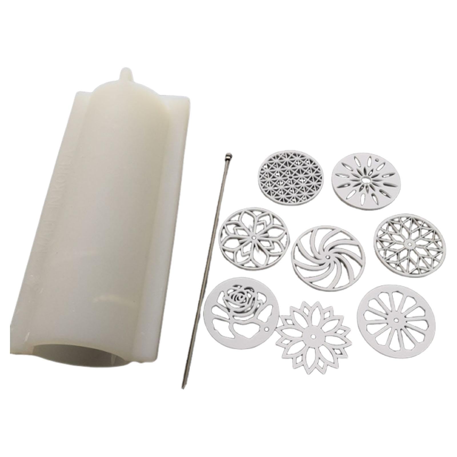 Jabón con Forma de Caleidoscopio, Ideal para Decorar Jabones Redondos Navideños.