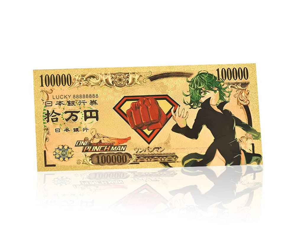 Aazon.co: YJacuing Anie Blue Lock Gold Coated Banknote, Liited Edition  Collectible Bill...