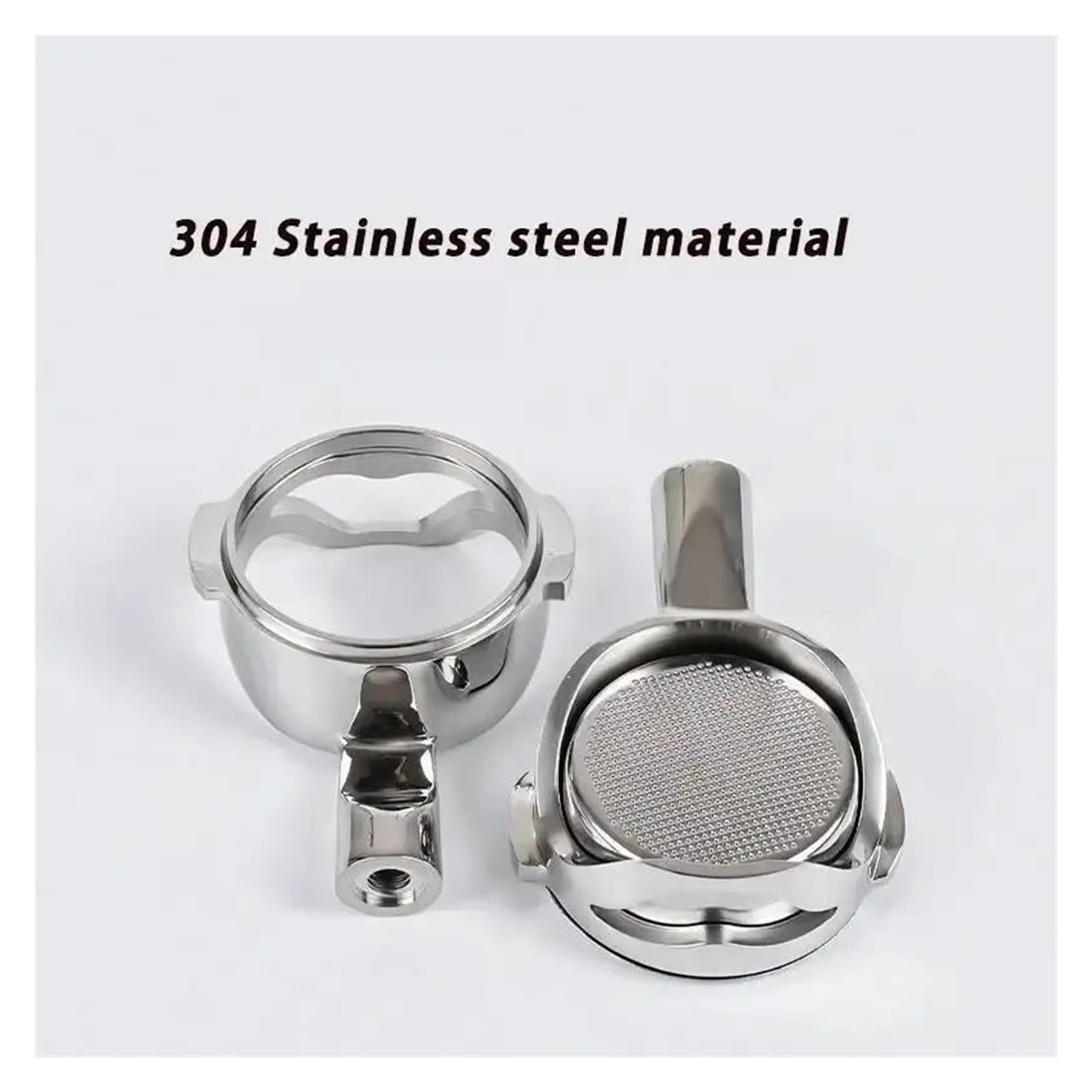 58 mm 2 orejas para E61, compatible con EXPOBAR, compatible con Rocket, compatible con Gemilai, portafiltro hueco sin fondo, filtro de café de acero inoxidable, filtro modificado para espresso | 58 mm-E61-C2