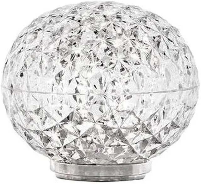 Kartell Mini Planet Transparent Battery Table Lamp - Portable Home Decor