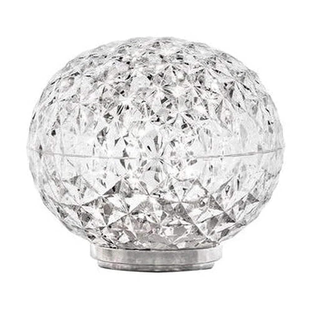 Kartell Klar Mini Planet, Tischleuchte, Dimmbare Batterieversion, Glas, Ø 16 Cm