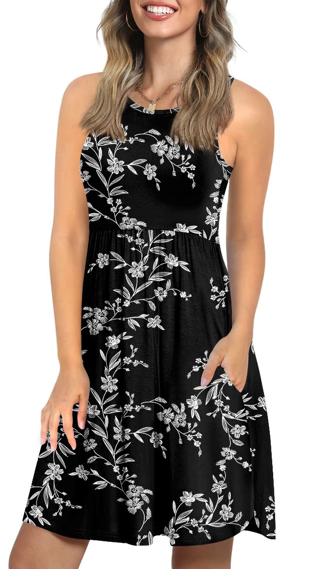 LONGYUAN Summer Dresses for Women 2026 Vacation Dress Women's Casual Sun Dress Beach Petite Sundresses S-3XL