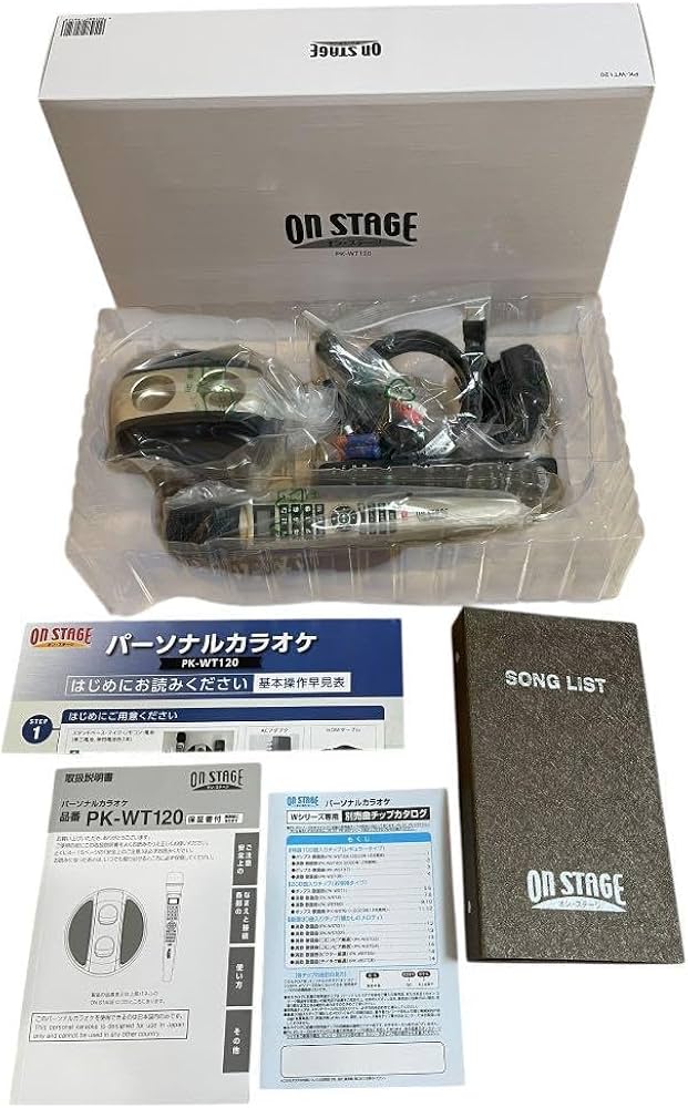 ON STAGE PK-WT120 ワイヤレスマイクセット カラオケ パーソナルカラオケ オン・ステージ PK-WT120 通販