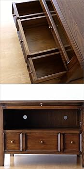 Amazon.co.jp: テレビ台 TV台 レトロ アンティーク 木製 無垢材 天然木