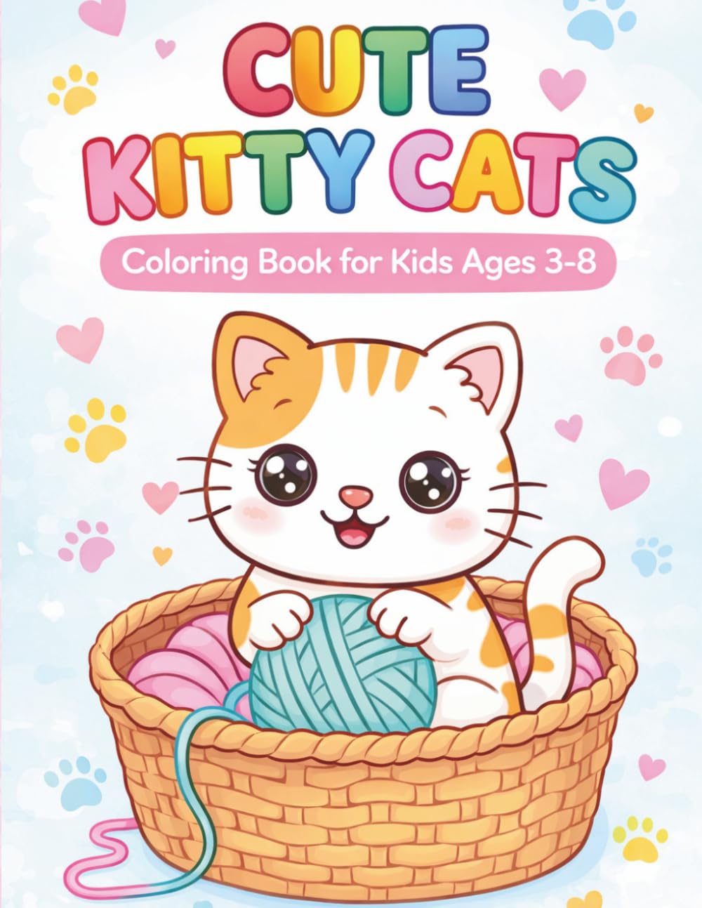 Cute Kitty Cats Coloring Book for Kids