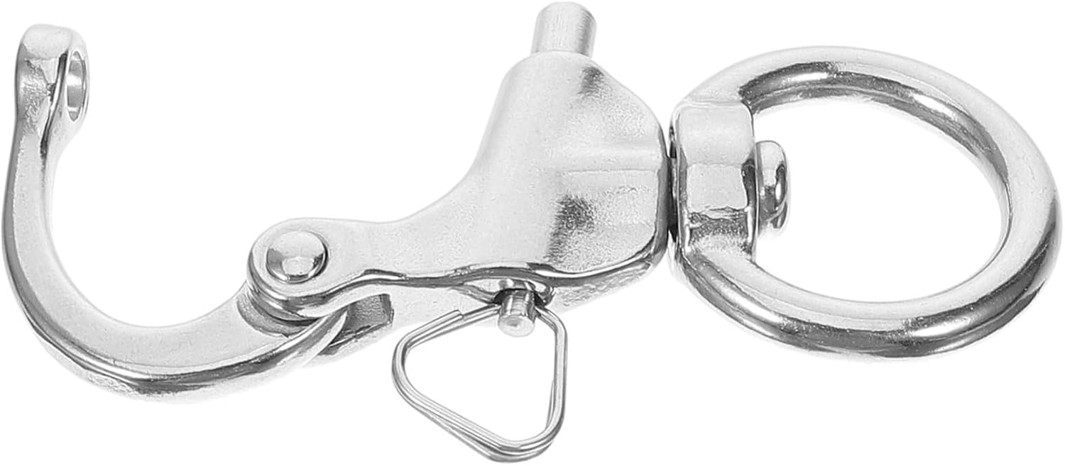 NULYLU Stainless Steel Spring Snap Hook Quick Release Carabiner Clip for Diving Hiking and Outdoor Activities