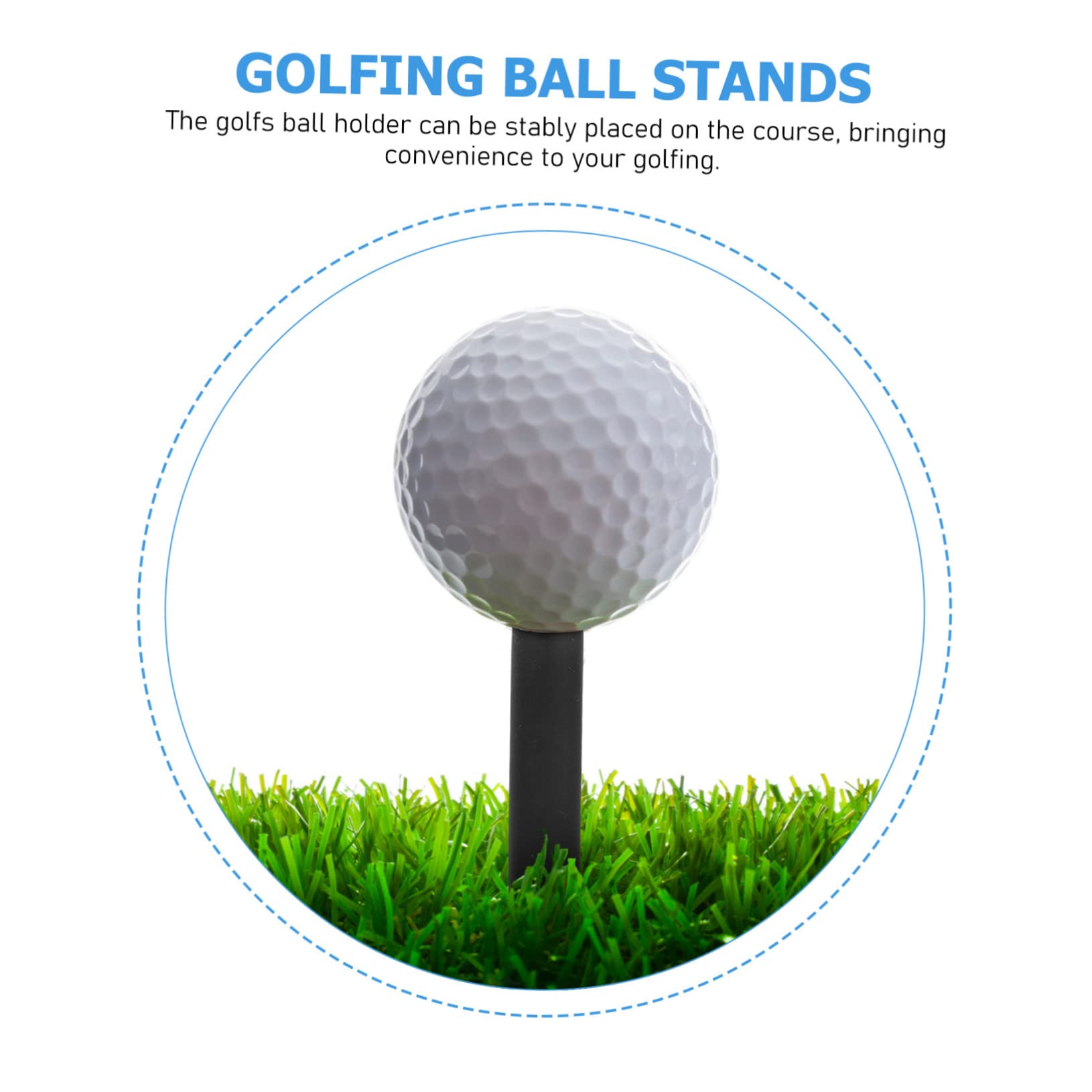 BESPORTBLE Alfileres De Golf Golfs Neto tee De Golf Ajustable Bandejas De De Golf Camisetas De Pelota De Golf Tees De Práctica De Golf Black Gel De Sílice