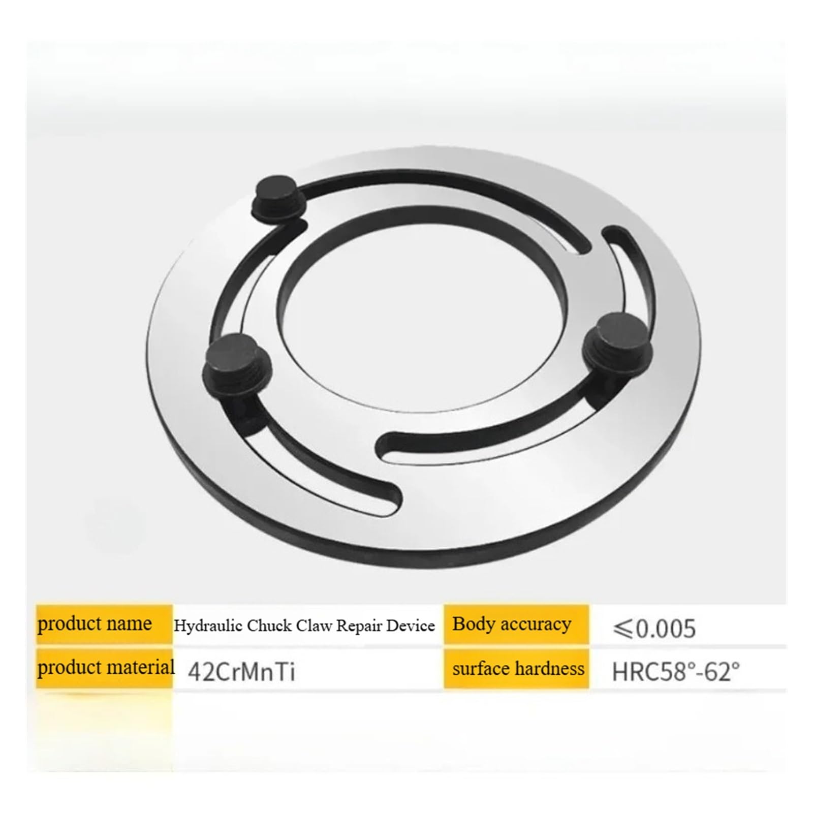 Anillo de mandrinado de mandíbula suave ajustable de 10 pulgadas for torno CNC y máquinas herramientas de precisión 0,005