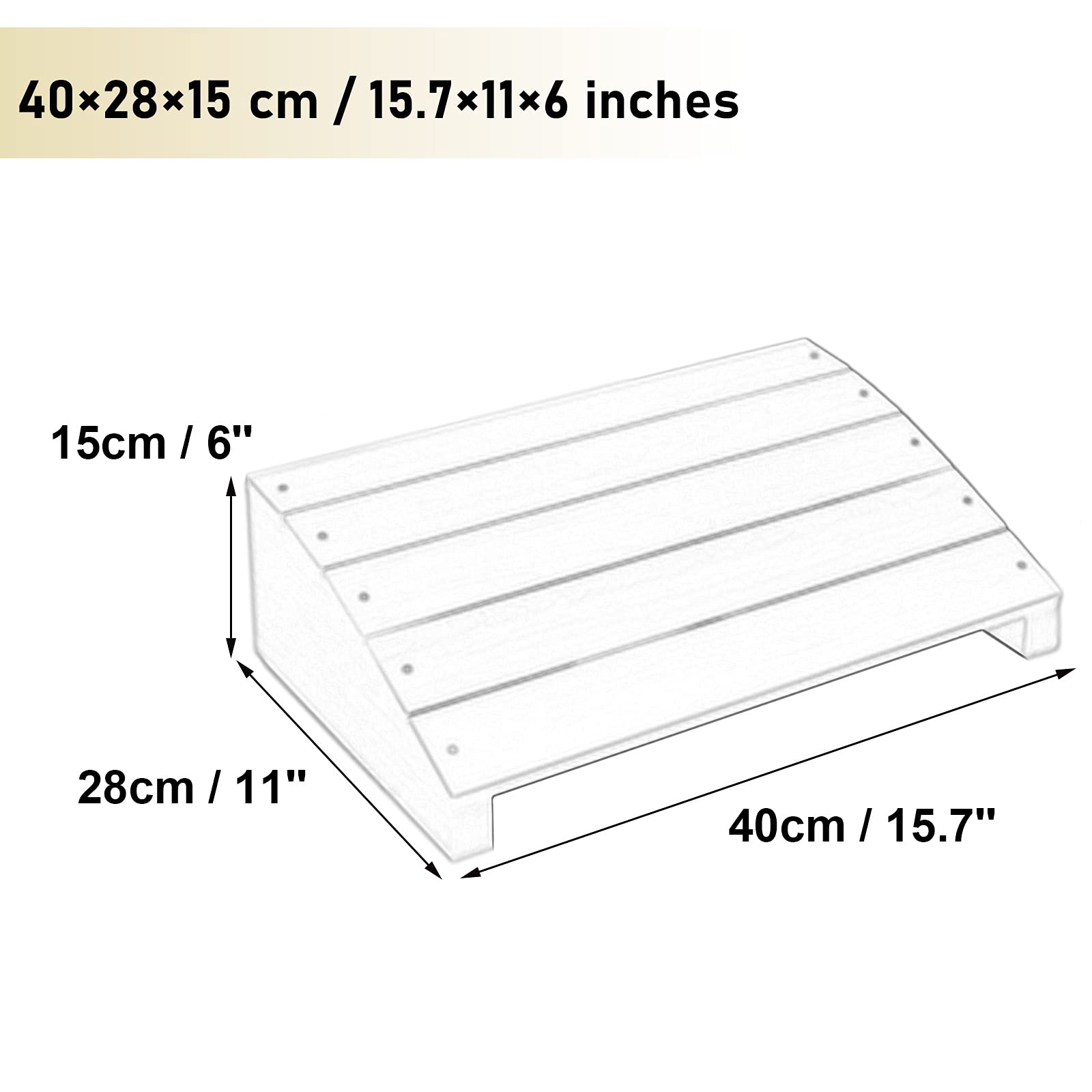 LXLA Poggiapiedi Legno Massiccio Ergonomico Poggiapiedi Inclinato Anti Scivolo, sotto La Scrivania Sgabello per Supporto per La Postura Seduta, Casa Ufficio, Regali di Natale
