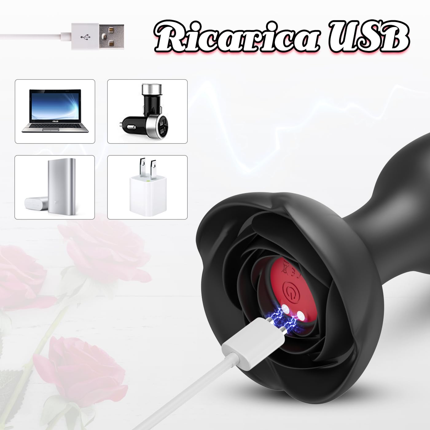 Vibratore Anale Sex Toys per Donna - Anal Plug Vibratoreper Donna Telecomando con 10 Modalità Potenti Vibratoreper Uomo Plug Anale Sex Toysper per Uomini Vibratori Anali Massaggiatore Prostatico Uomo