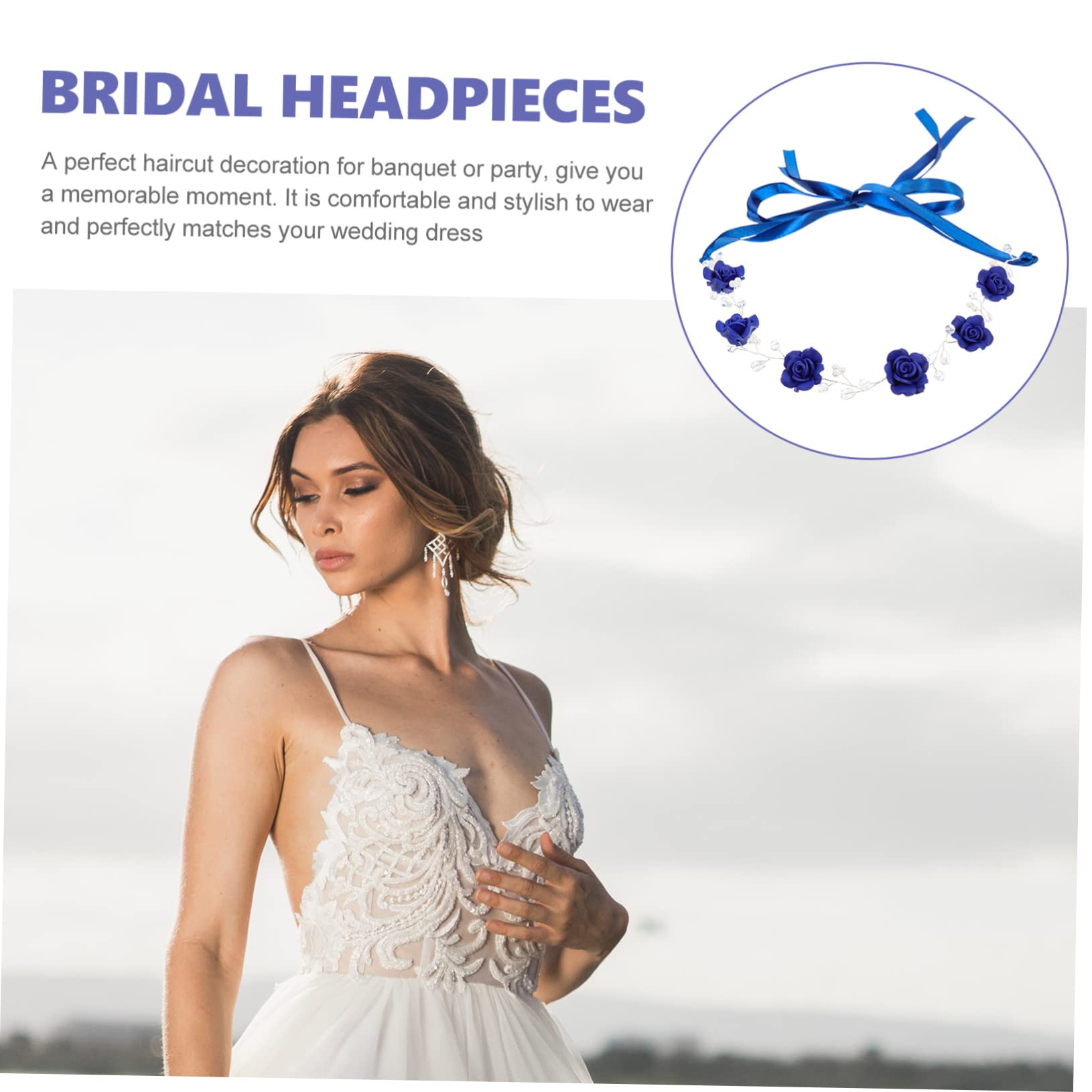 Didiseaon 5 Pz Cerchietto con strass palline per per bambini accessori per fascia da donna sposa hair charms hair jewelry decorazioni per matrimoni accessori per ragazze