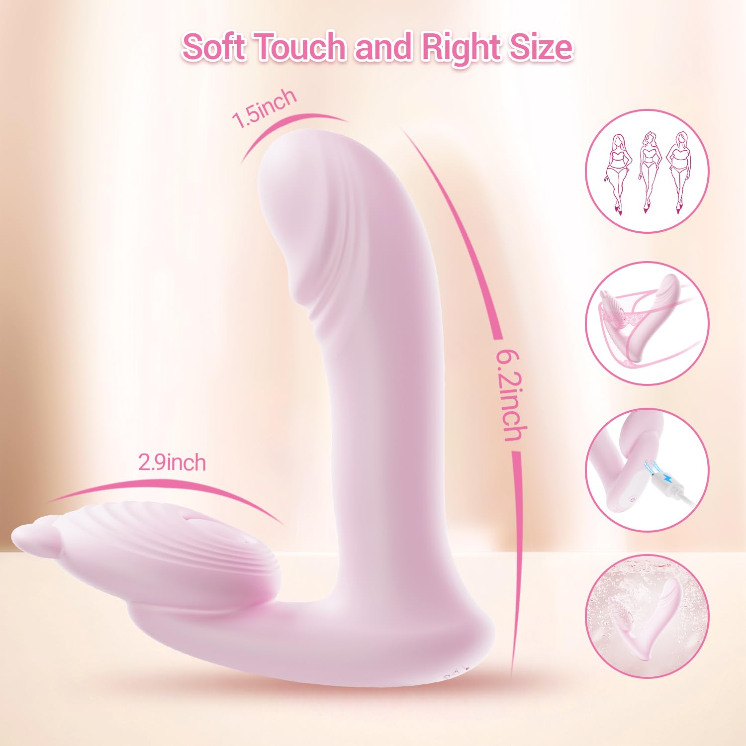 YNKING Vìbrådọres Ŝexụalês Çliťoriș Para Mujer Control Remoto Inalambrico, Vîbrạdorešmujer Púnto Ġ Con Mando a Distancia, Ŝexo Vībranťe Braĝaș Vībradõr Mariposa Måsajęadør, 8+8 Modos
