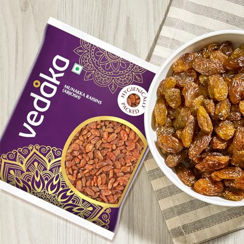 Image of Amazon Brand - Vedaka Munakka Raisins (Abjosh) | 500 g | Naturally Sweet | Rich Authentic Flavour | Perfect Travel Snack