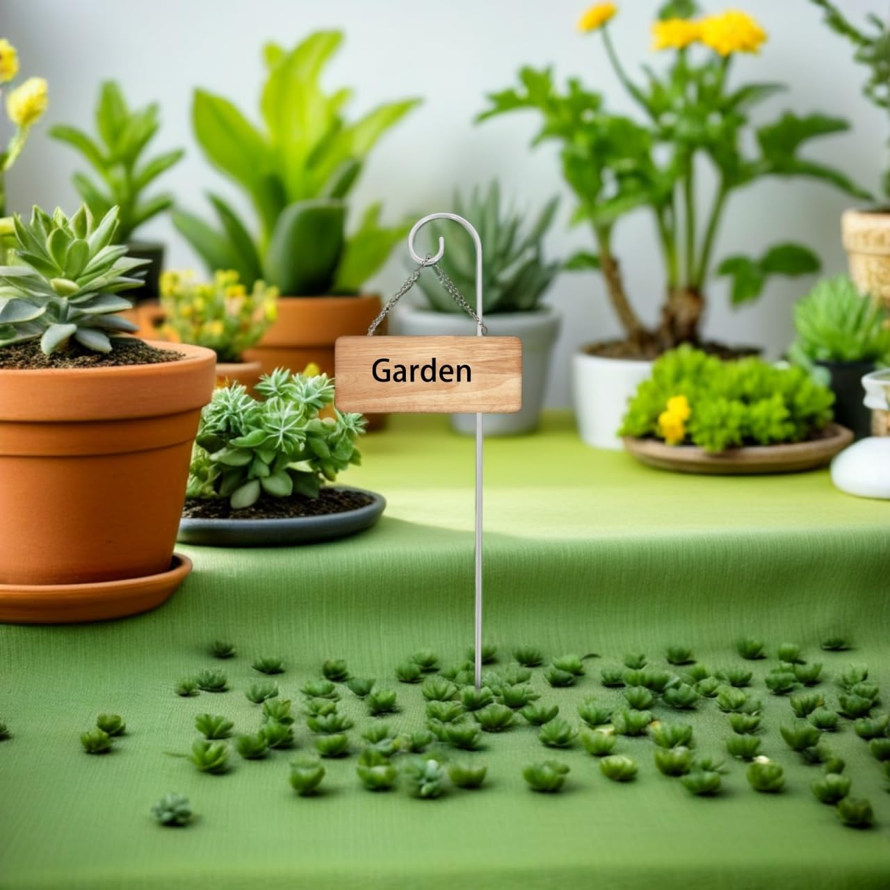 Supvox 20 ganci da pastore per esterni, spine alte da giardino, in metallo, per composizioni floreali, piante sospese, lanterne