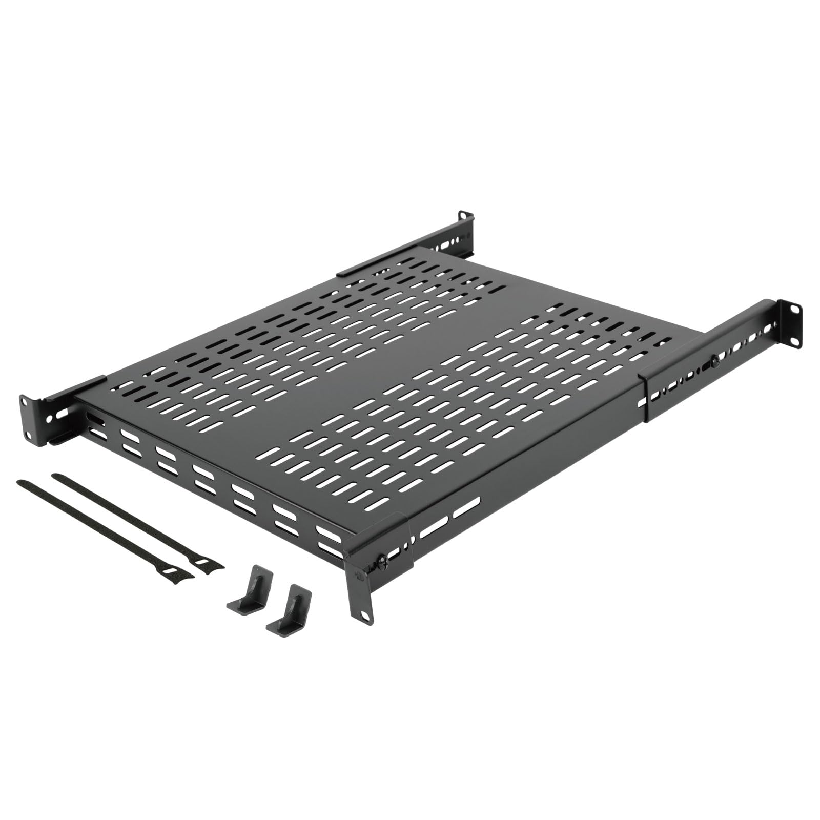 Amazon.com: Tecmojo 1U 4-Post Vented Server Rack Mount Shelf,21.7