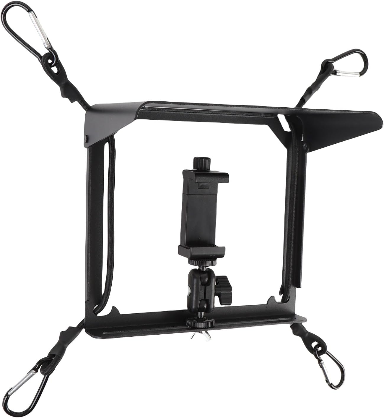 Walfront Cell Phone Fence Mount with Shade, Aluminum Alloy, Rotatable Design, Sunshade Protection, for Baseball and Football Games