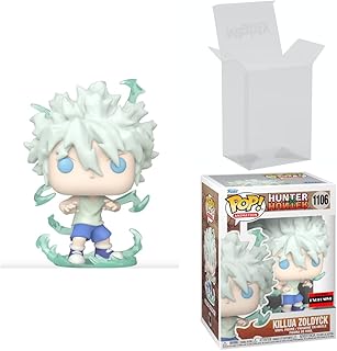 Killua Zoldyck Godspeed Pop! Vinyl Figure - AAA Anime Exclusive Bundled with Mighty Guards Soft Protector