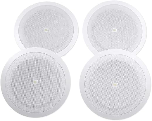 JBL 8128 25W Wired In-Wall Speaker - White