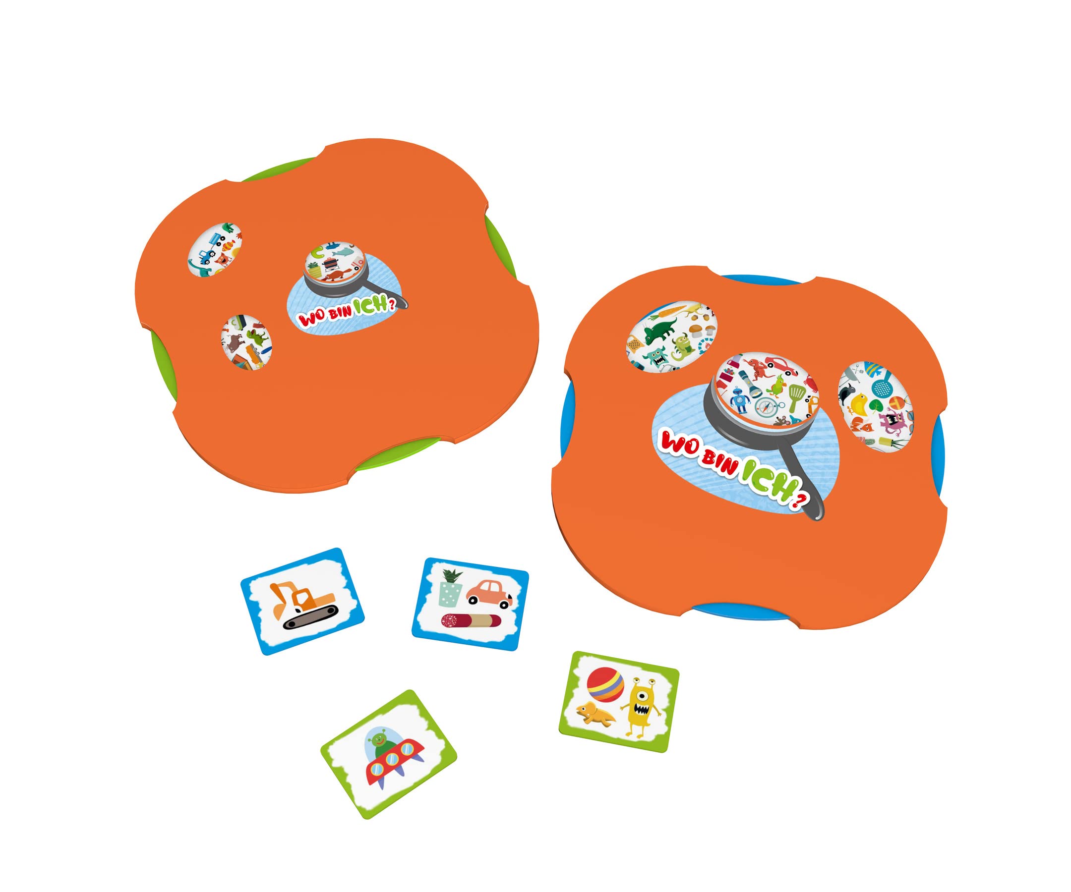 Noris 606011921 - Gioco di Ricerca per Bambini dai 4 Anni in su, con Carte attività, da 1 a 2 Giocatori, Arancione