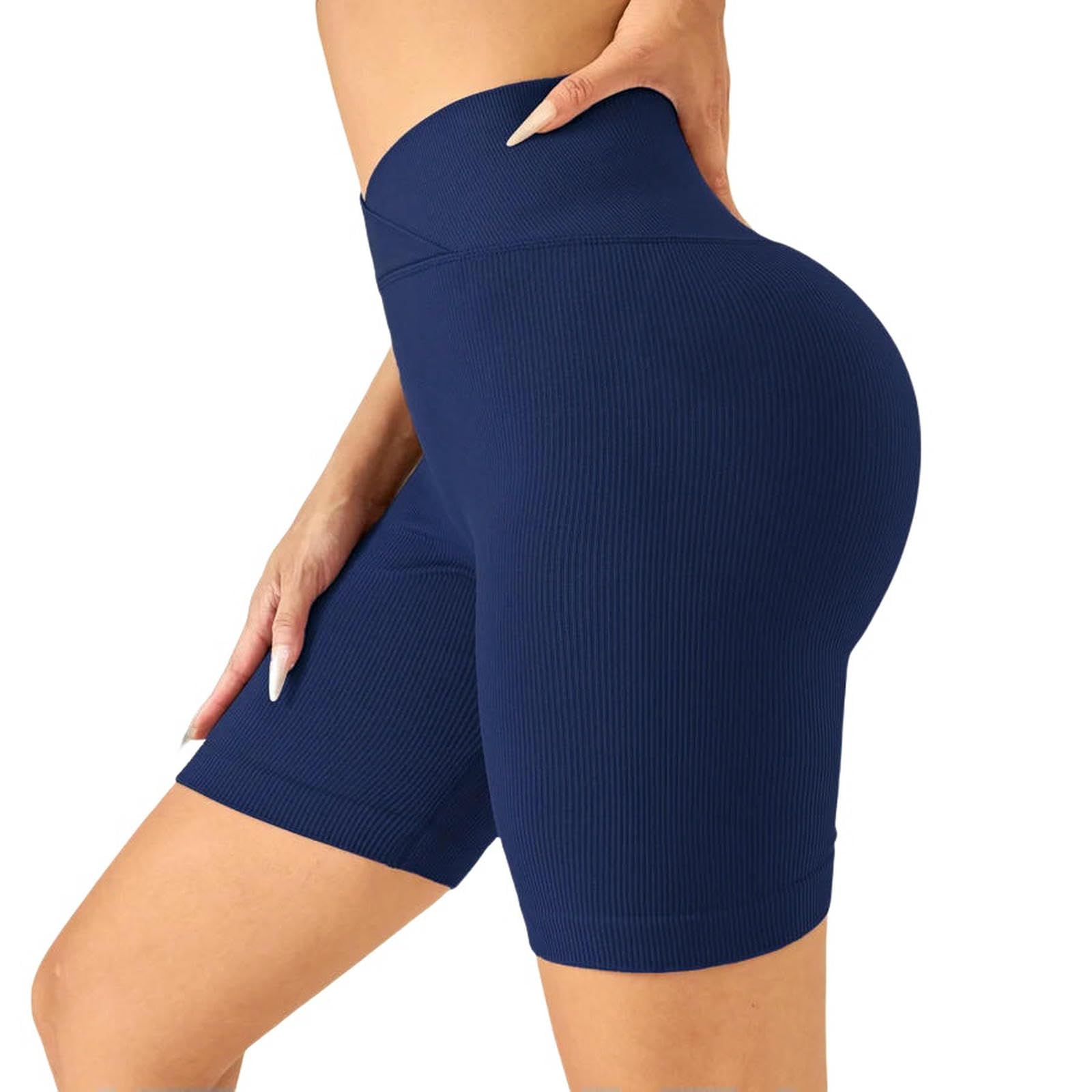 Pantaloncini da motociclista Estivi Vita Alta Donna Palestra Alla Moda Running Fitness Pantaloni Donna Yoga Sport Leggings Pantaloncini