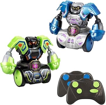 SilverLit YCOO Robo Kombat Tornado, Interactive Robot Fighting Toy with 360  Spin & Super Tornado Punch, 2 Battle Modes AI & Multiplayer, Sound Effects, LED Power Belt, optimal for Kids 5+