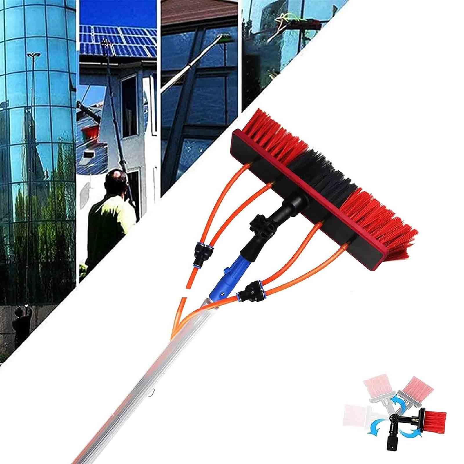 Brosse télescopique 12 m pour laver les vitres en hauteur sans échelle en sécurité