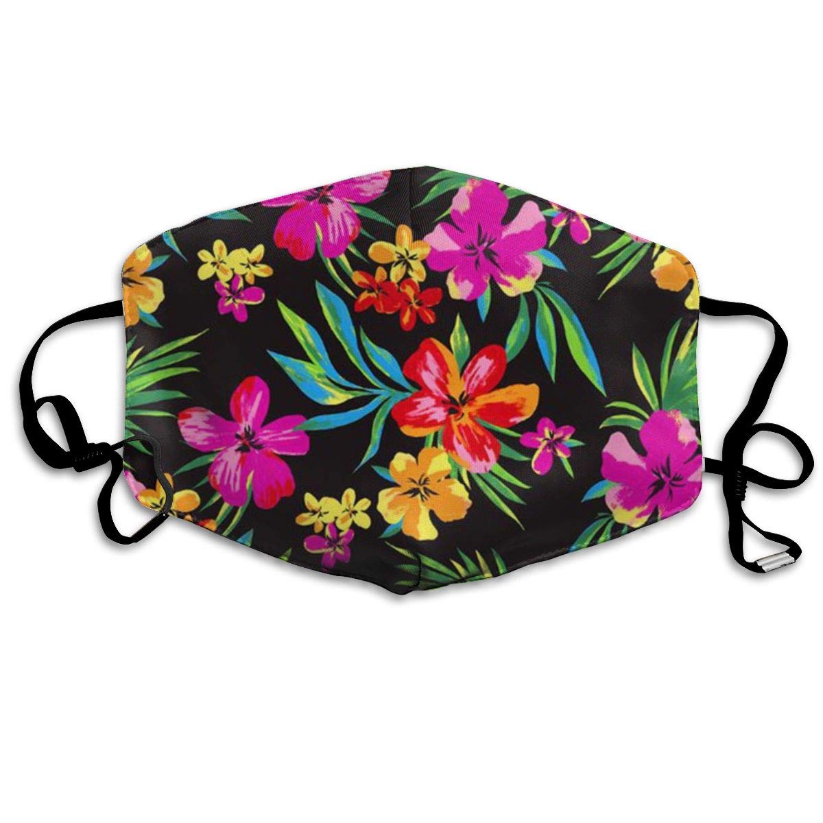 Comfortable Adjustable Hawaiian Colorful Flower Facial Decorations For Women And Men