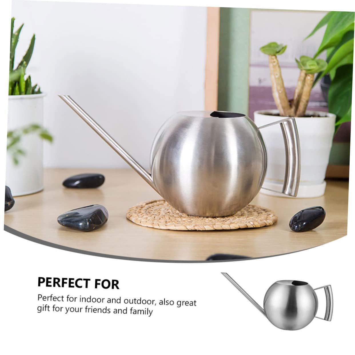 BESPORTBLE 1pezzi Annaffiatoio Inossidabile Beccuccio Per Piante Da e Esterno Design Ergonomico e Facile Ricaricare Resistente e Pratico Per Giardinaggio