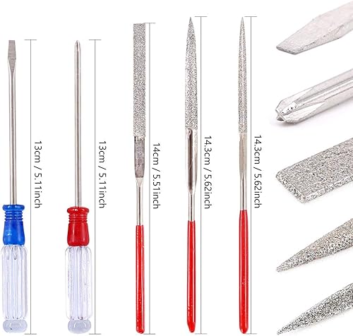 Miniatura 5 de Swpeet 29 piezas compatibles con Gundam Modeler Herramientas básicas con contenedor de plástico de servicio, kit profesional de repuesto para