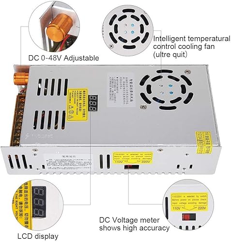 Miniatura 3 de Titoe SMPS - Convertidor de CA a CC, convertidor de CA a 12 V CC, fuente de alimentación, interruptor ajustable, transformador de fuente de