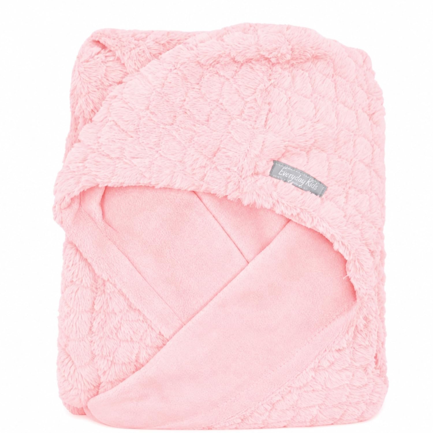 Everyday Kids Manta Rosa Pastel para Asiento de Coche para bebés y niñas pequeñas, Manta Envolvente para Asiento Interior de Coche; Cubre al bebé y Mantiene el Asiento del Coche Limpio
