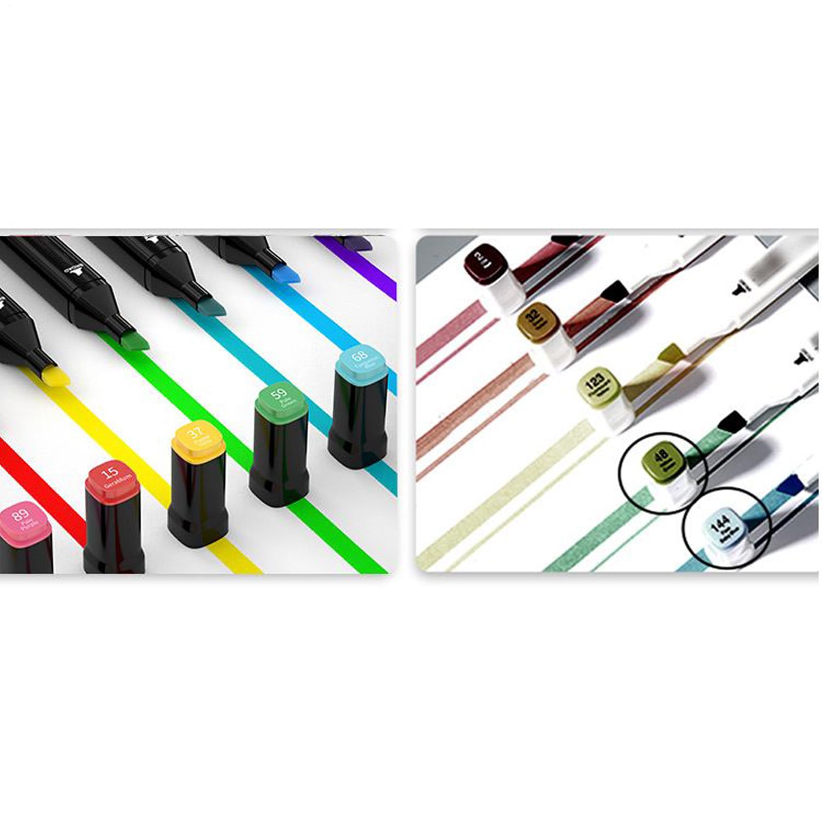 Set De Marqueurs Feutres Double Pointe Pour Dessin