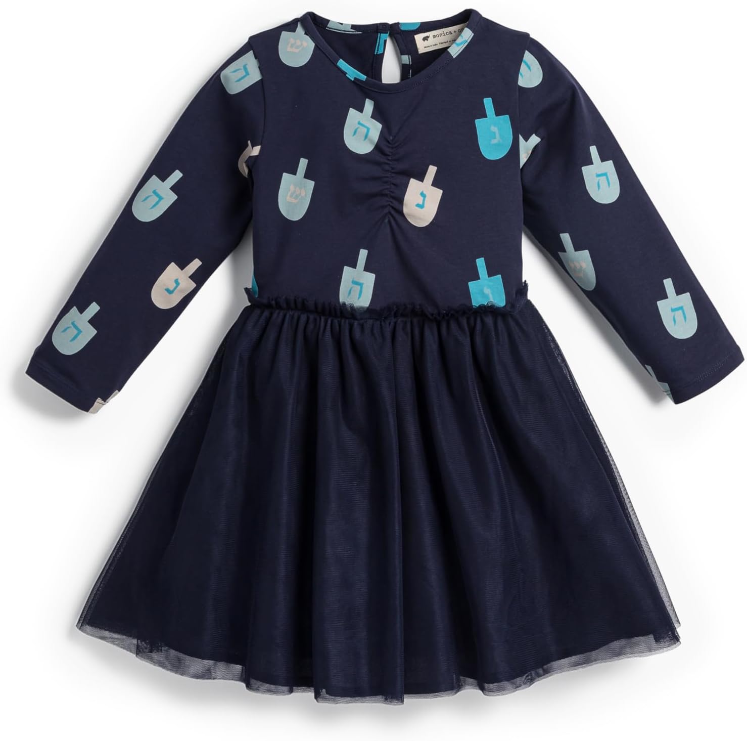 Monica + Andy Girls Organic Long Sleeve Tulle Dress