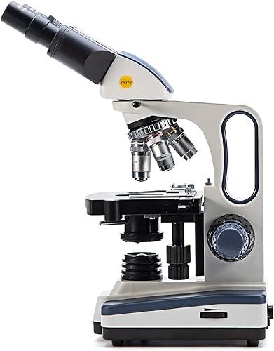 Vista 3 de Swift SW350B 40X-2500X Ampliación, Cabeza de binocular Siedentopf, Microscopio de laboratorio compuesto de grado de investigación con oculares