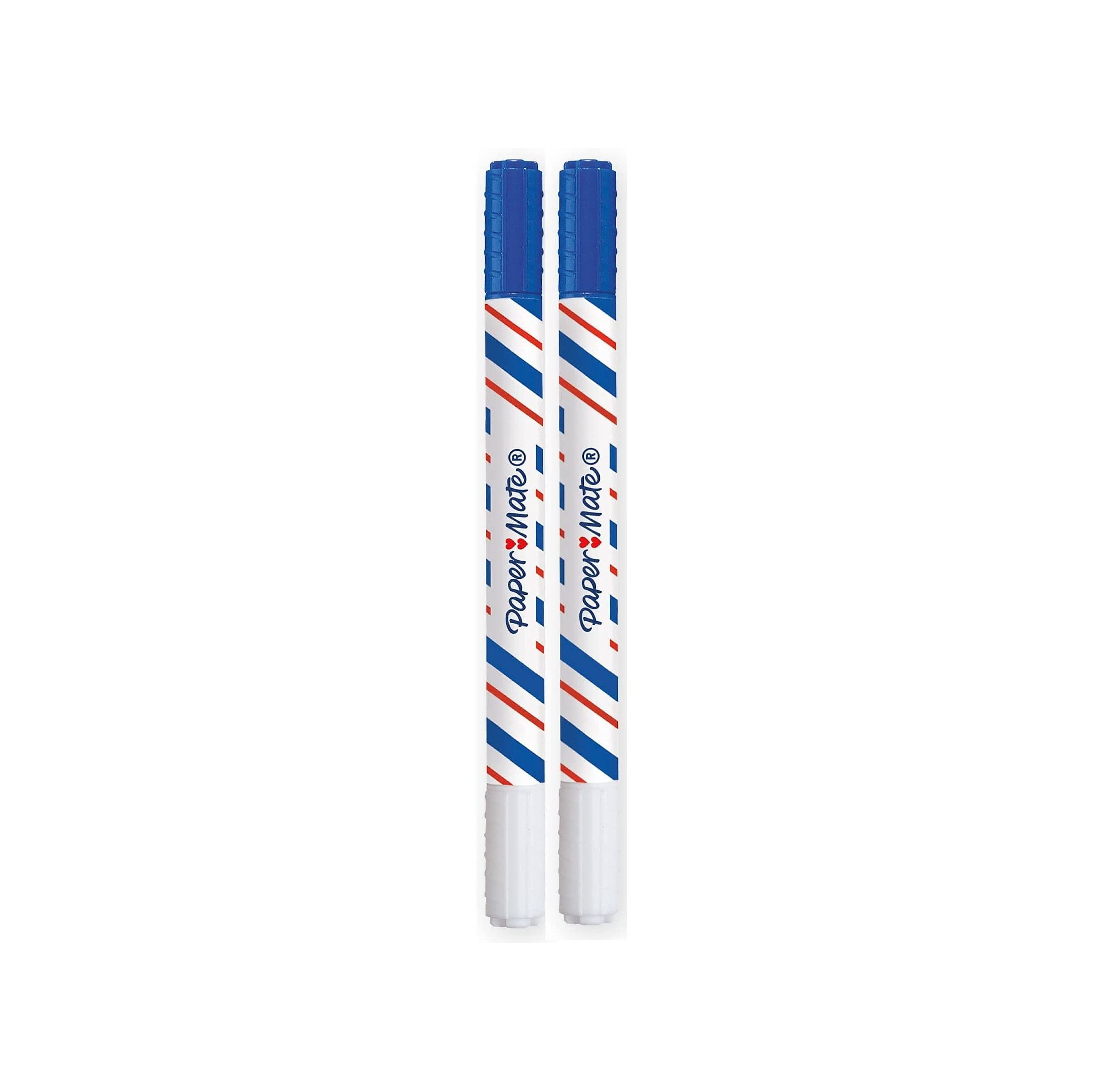 Paper Mate cartucce per penna stilografica blu cancellabile, Confezione da 2