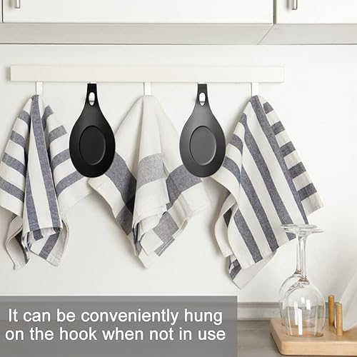 Miniatura 6 de Soporte de cuchara de silicona, 3 piezas, resistente al calor, soporte grande para estufa y encimera, ideal para todos los utensilios de cocina