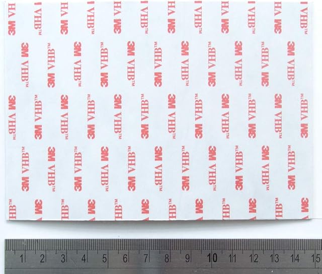 3M VHB RP45 GPH-110 Double-Sided Acrylic Adhesive Foam Tape Sheet - A6 size - 15cm x 10cm