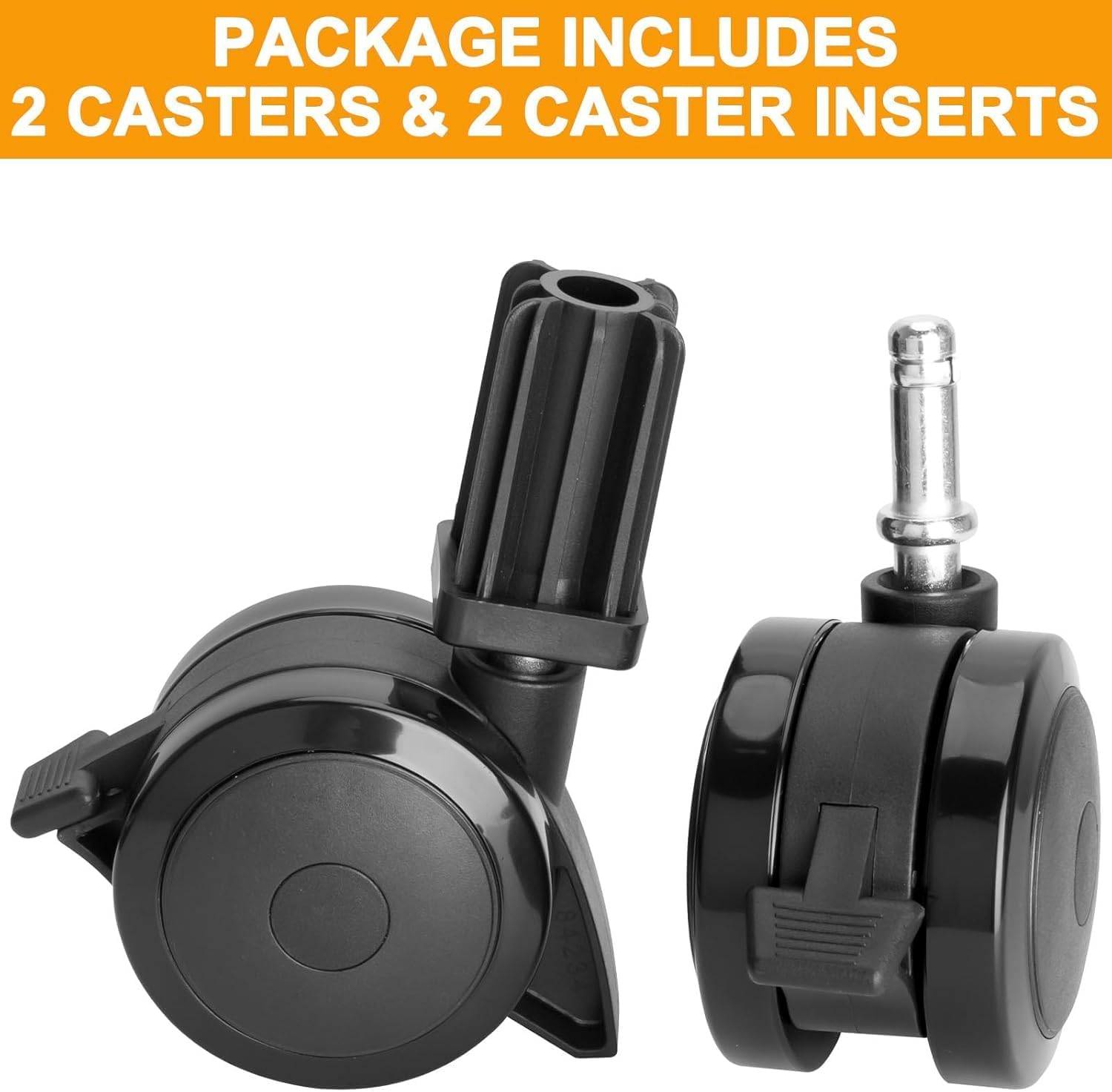 70360 Locking Caster with Insert for Weber Genesis 300 Grill Part Genesis S-310 S-320 E-310 E-320 S-330,for Weber Grill Spirit 310 Spirit E-210 E-310 Summit E-420 Summit E-450 Grill (2007-2011)