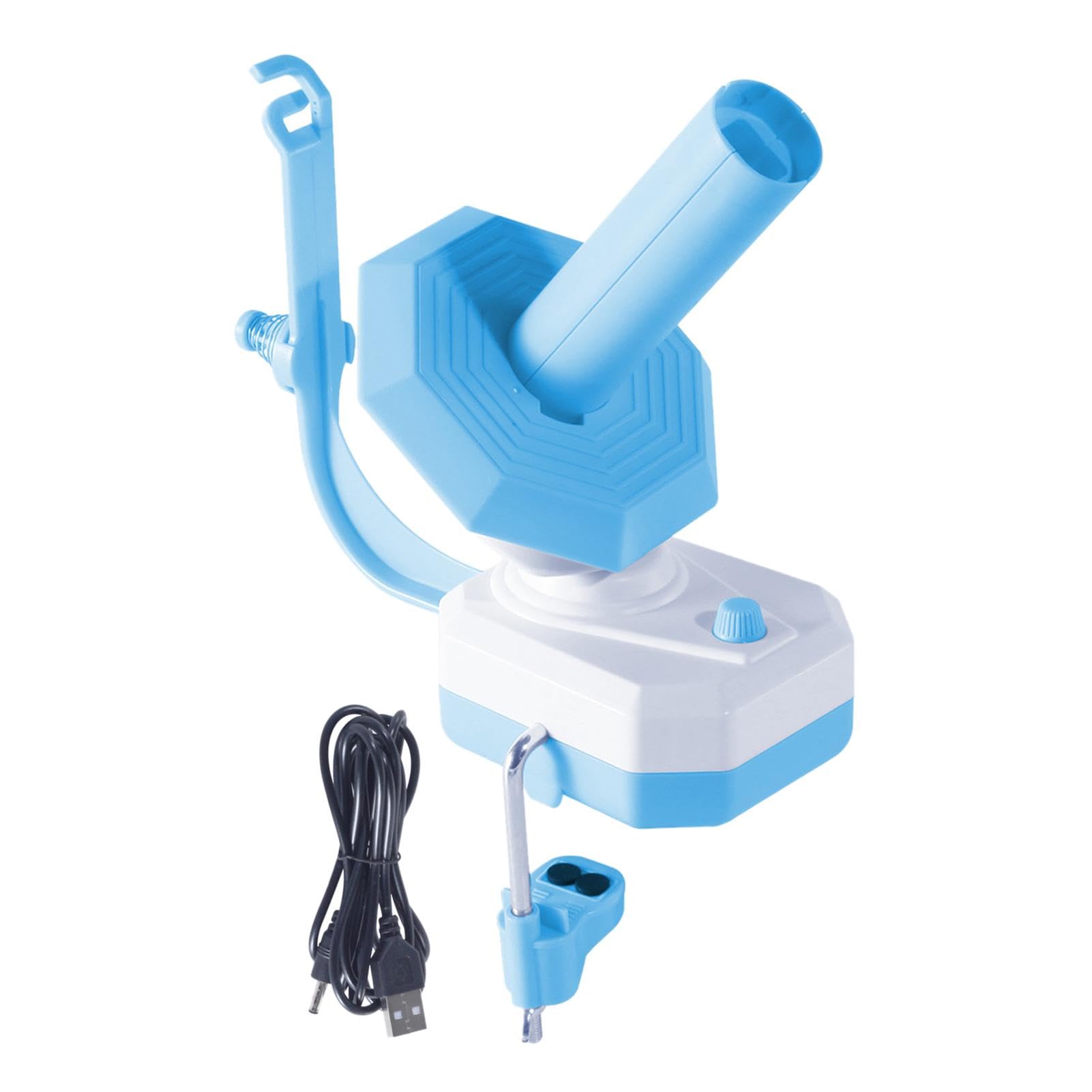 Bobinador automático de cuerdas, enrollador de pasteles de bolas, enrollador eléctrico de hilo, bobinador de ganchillo con diseño automático y ajustable para proyectos de punto, ganchillo y costura (1