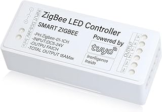 Zigbee Dimmer LED, ZigBee 3.0 Dimmer, Zigbee LED Controller, Dimmen Smart Lichtschalter Kompatibel mit Alexa, Google Assistant, Smart Life, Tuya, Neutralleiter Erforderlich, für LED Lampen