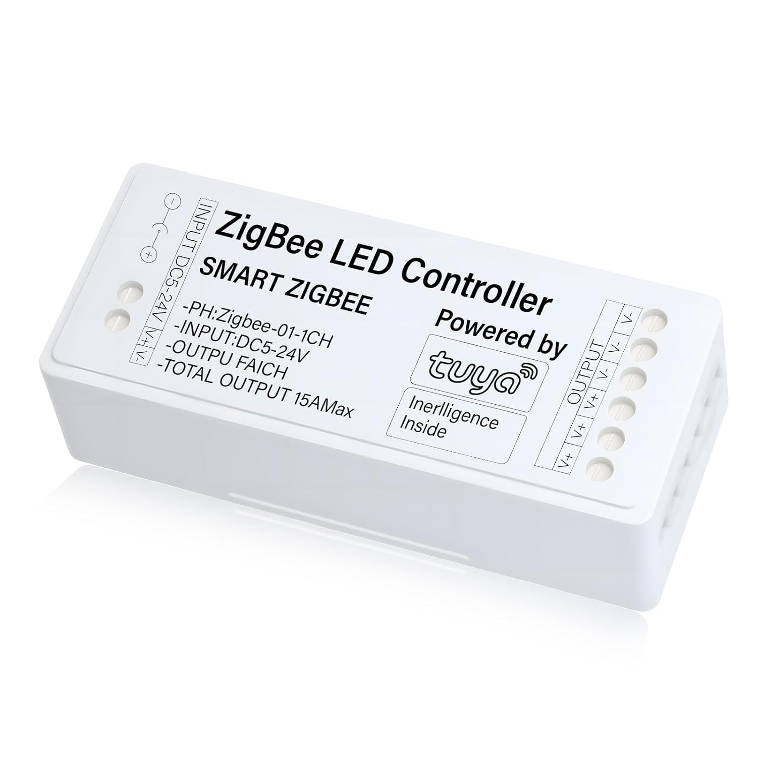 Regulador de Luz ZigBee, Dimmer ZigBee para Luz Blanca Fría, Interruptor Regulable Compatible Alexa/Google Assistant/SmartThings, Smart Life/Tuya APP Control, ZigBee3.0 Control Voz/Temporizador