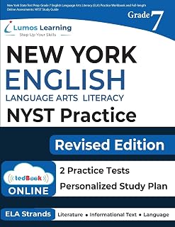 Lumos Grade 7 ELA NYST Practice Workbook + Online Tests & AI Tutor | Boost Scores for 2025-26 NYST