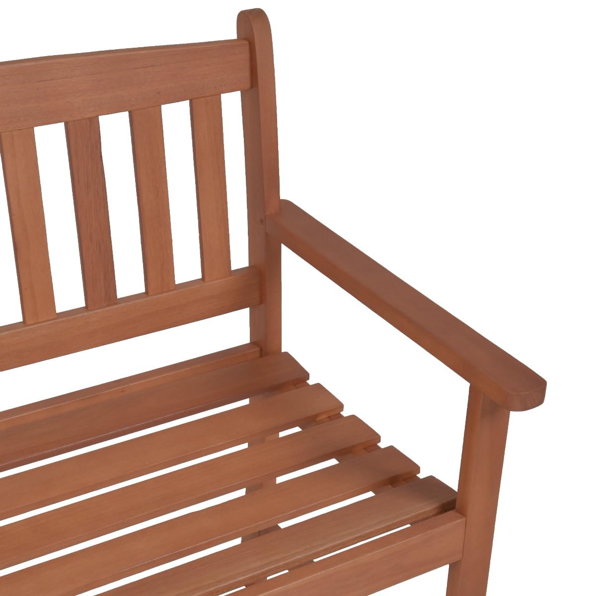 Bank zur Hochzeit mit Gravur zB. Lieblingsplatz (Namen) Gartenbank Basic 110cm Akazie geölt, Edelstahlschild personalisiert, Bank Geschenk zur Vermählung