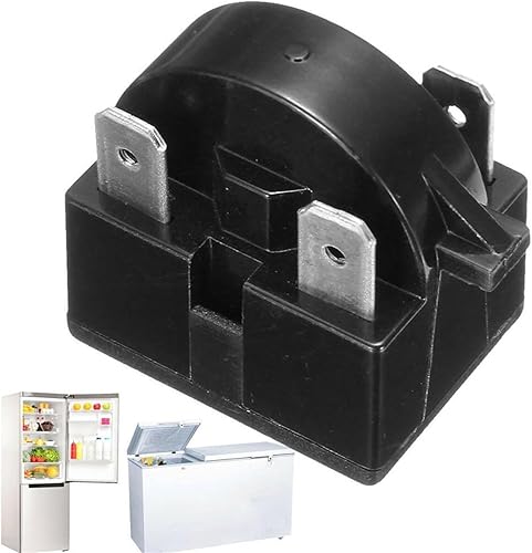 Miniatura 2 de JAMCHE Relé de arranque frigorífico PTC tarter para QP-2-4.7 4.7 3 Pin Vissani Danby Compresor (Talla 12 Ohm)