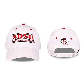 NCAA San Diego State Aztecs Unisex NCAA The Game bar Design Hat, White, Adjustable