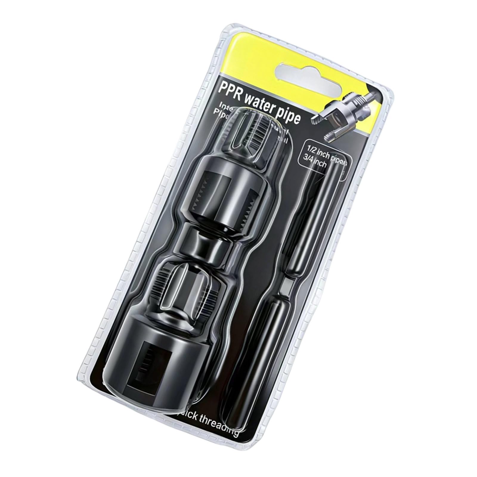 Shntig Black 1/2 3/4 Inch Size High Strength Carbon Steel Water Pipe Threading Machine For Plumbing Work Water Pipe Connection Internal External Threader
