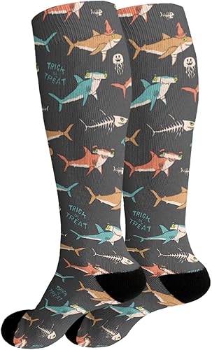 Miniatura 2 de devor Long Socks for Women Casual Women's Sock Athletic Crew Sock Fashion jellyfish fishbone Socks